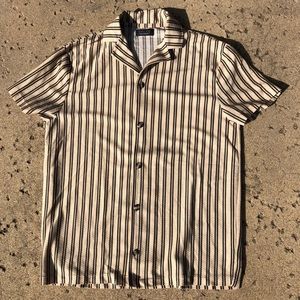 Zara Man Striped Revere Shirt